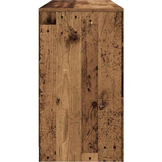 Γραφείο VidaXL από Επεξεργασμένο Ξύλο 120x42x76 cm - Παλιό Ξύλο image 4