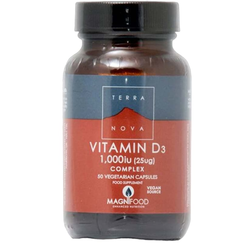 Terranova Vitamin D3 Complex 1000IU (25μg) - 50 κάψουλες