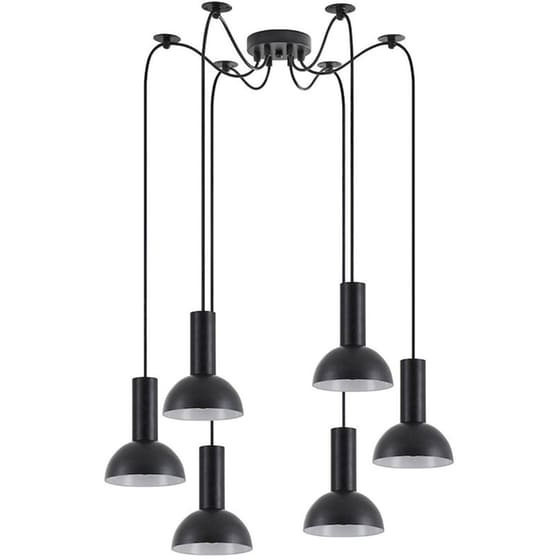 Φωτιστικό Οροφής Πολύφωτο Homelighting 77-8555 Μεταλλικό - Μαύρο image 0