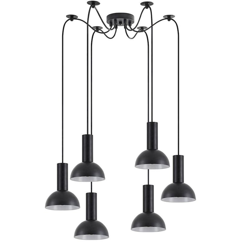 HOMELIGHTING Φωτιστικό Οροφής Πολύφωτο Homelighting 77-8555 Μεταλλικό - Μαύρο