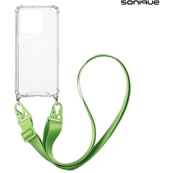 Θήκη Xiaomi Xiaomi 11T Pro - Sonique Armor Clear Με Strap - Μπεζ image 0