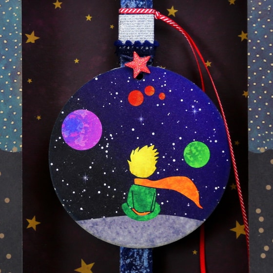 Λαμπάδα SYNCHRONIA Μικρός Πρίγκιπας Μπλε image 1