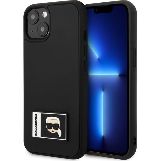 Karl Lagerfeld Ikonik Patch Karl’s Head Θήκη Προστασίας Από Σιλικόνη – Iphone 13 Pro (μαύρο – Klhcp13m3dkpk) image 4