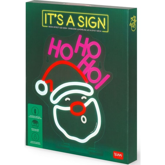 Legami Επιτραπέζια Χριστουγεννιάτικη Λάμπα Neon με LED - Άγιος Βασίλης image 1