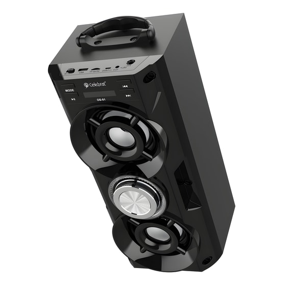 Party Speaker Celebrat OS-01 Karaoke 10W με Φωτισμό LED - Μαύρο image 2