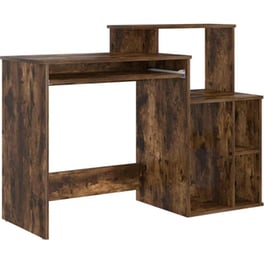 Γραφείο VidaXL από Επεξεργασμένο Ξύλο 120,5x44x88,5 cm - Καπνιστή Δρυς
