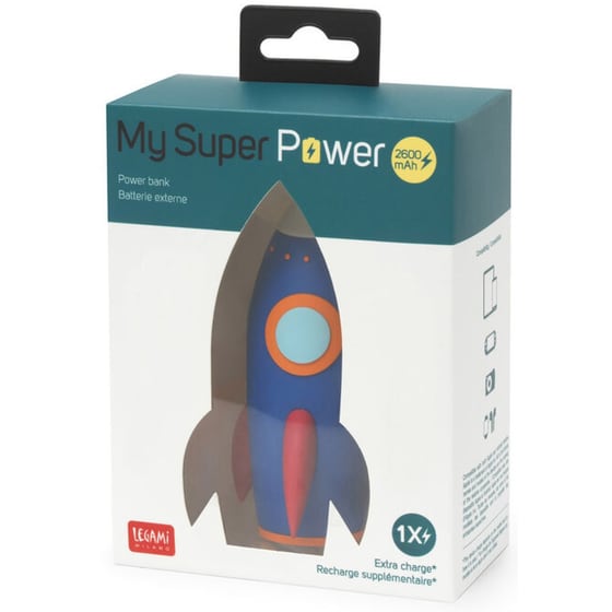 Powerbank Legami My Super Power 2.600mAh - Rocket image 1
