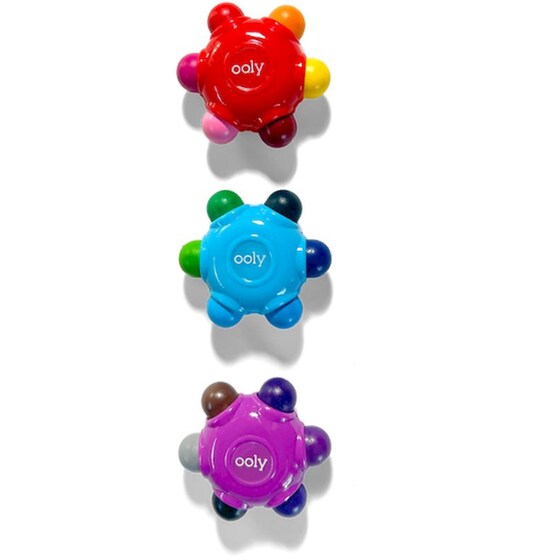 Κηρομπογιές Ooly Grip 18 Χρώματα (3 Τεμάχια) image 2