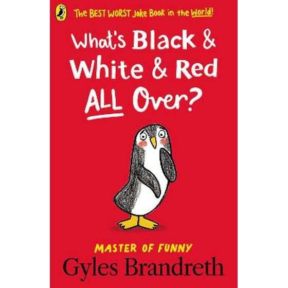 What's Black and White and Red All Over? image 0