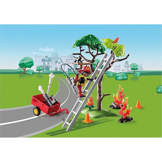 PLAYMOBIL® Duck on Call Επιχείρηση Πυροσβεστικής: Διάσωση Γάτας! (70917) image 1