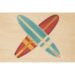Ξύλινο Postcard WOODHI - Travel Surf