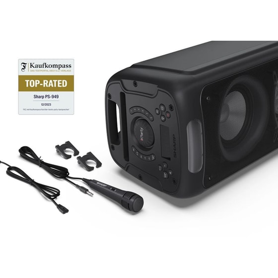 Party Speaker Sharp PS949 132W Karaoke - Μαύρο image 10
