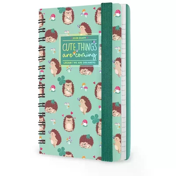 Ημερολόγιο Εβδομαδιαίο Legami 2026 12Μ Small Spiral Hedgehog image 1