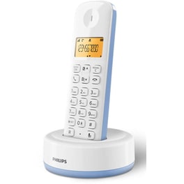 Ασύρματο Τηλέφωνο Philips D1601S-34 - Λευκό/Μπλε