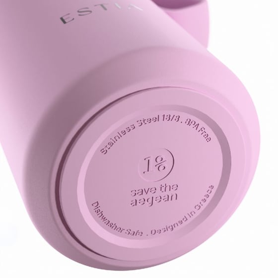 Ποτήρι Θερμός Estia Save The Aegean Pulse Lavender 360ml image 1