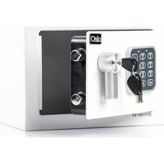 Χρηματοκιβώτιο Osio OSB-1723BL με Ηλεκτρονική Κλειδαριά 23 x 17 x 17 cm - Λευκό image 4
