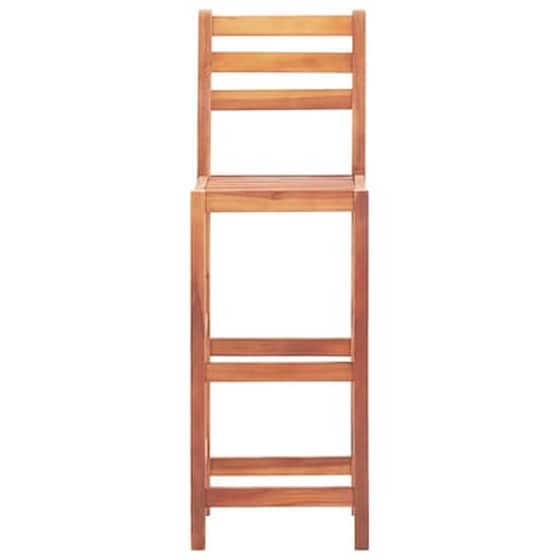 Σκαμπό Κήπου VidaXL από Μασίφ Ξύλο Ακακίας 40x36.5x110 cm 4 Τμχ - Καφέ image 3