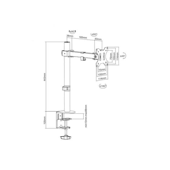 Βάση Τηλεόρασης Γραφείου 13“ - 32" Sbo x LCD-351/1 image 1