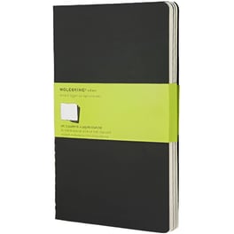 Σημειωματάριο Moleskine Large Cahier Journal Plain Μαύρο (3 Τεμάχια)