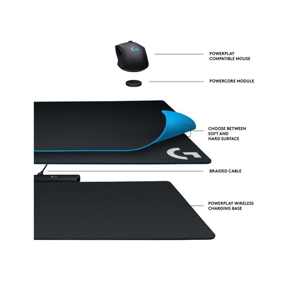 Gaming Mousepad Logitech G Powerplay Wireless Charging image 3