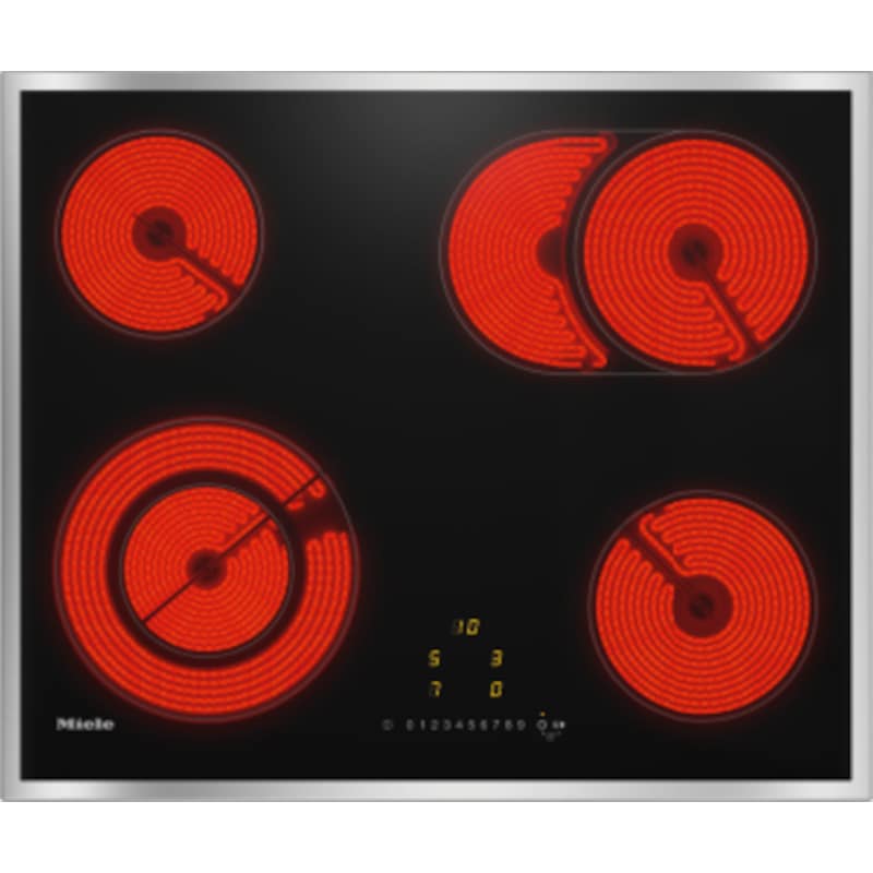 MIELE Εντοιχιζόμενη Κεραμική Εστία MIELE KM 6521 FR 61.4 cm Μαύρο