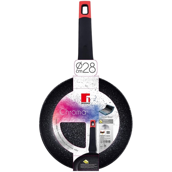Αντικολλητικό Τηγάνι BERGNER CHROMA BG-30113-BK 28 cm image 2