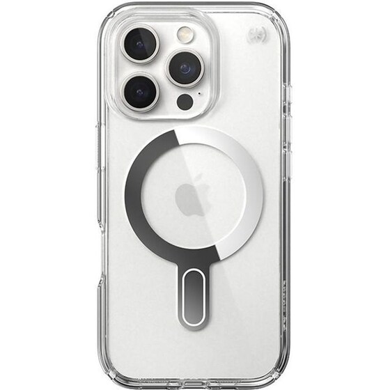 Θήκη Apple iPhone 16 Pro - Speck Presidio ClickLock - Clear/Chrome image 0