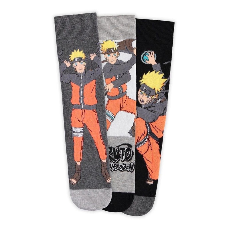 Κάλτσες Difuzed Naruto Mens (3-Pack)