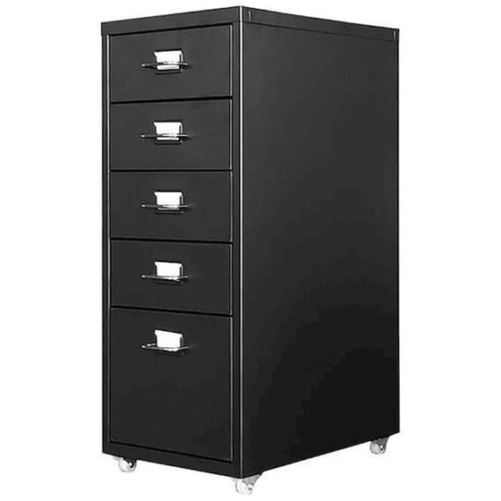 Συρταριέρα Γραφείου Nextdeco Μεταλλική 28x41x69 cm - Μαύρο image 0