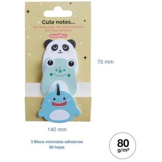 Αυτοκόλλητα Χαρτάκια Miquelrius Mini Happy (60 Φύλλων - 3 Τεμάχια) image 3