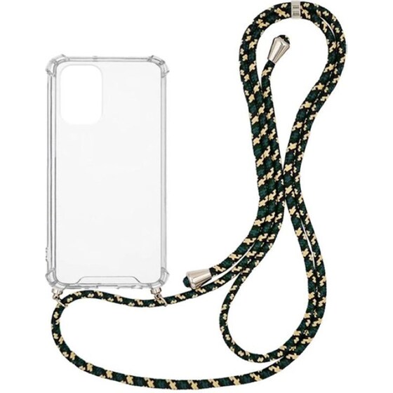 Θήκη Xiaomi Poco F3/Mi 11i - Sonique Armor Clear Με Κορδόνι  - Πράσινο image 0
