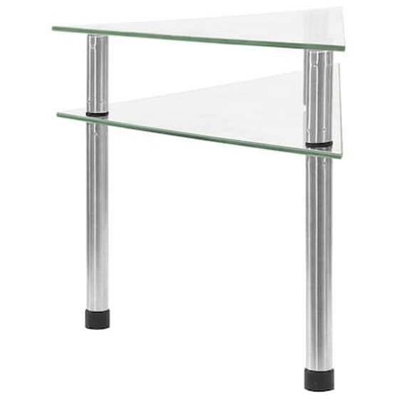 Vidaxl Ραφιέρα Κουζίνας Διαφανής 49,5 X 35 X 19 Εκ. Από Ψημένο Γυαλί image 3
