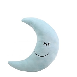 Kiokids Βελούδινο Μαξιλάρι Σιελ Φεγγαράκι 45x17εκ.