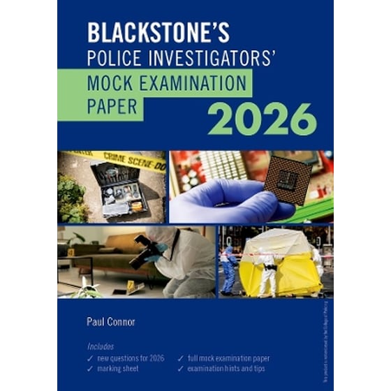 Blackstone's Police Investigators' Mock Exam 2026 image 0