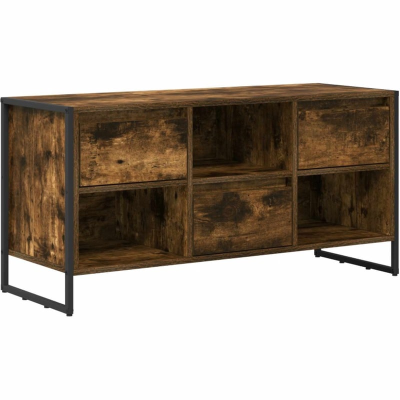 Έπιπλο Τηλεόρασης VidaXL 100 x 36 x 49,5 cm - Καπνιστή Δρυς