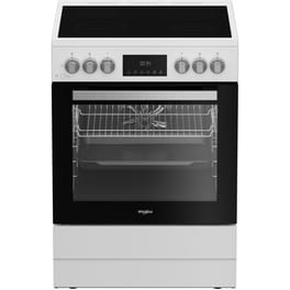 WHIRLPOOL W6V8LCSW 72 Lt Λευκό Ηλεκτρική Κουζίνα Κεραμική