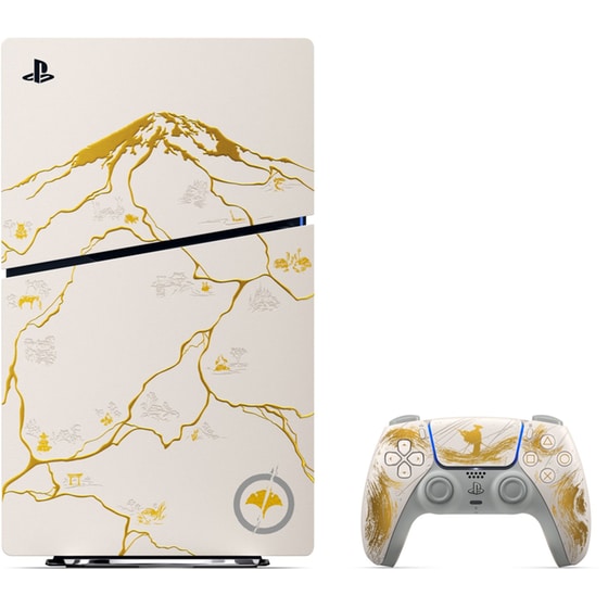Sony PlayStation 5 Slim Ghost of Yotei Gold Limited Edition Bundle image 2