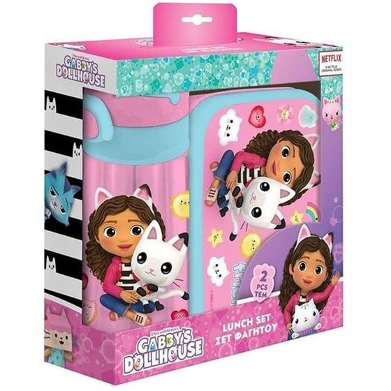 Σετ Φαγητού Αλουμινίου Gabby's Dollhouse 800 ml/500 ml image 0