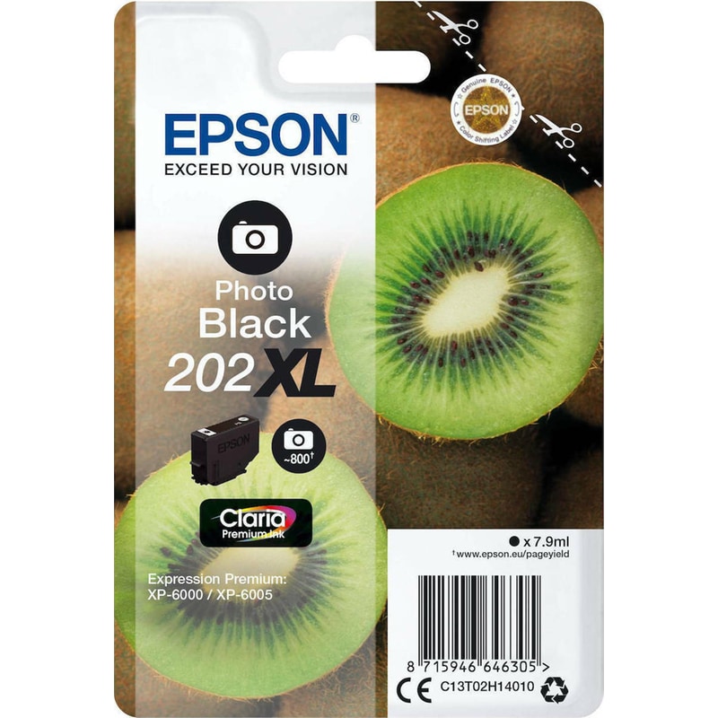 Μελάνι Epson 202XL Photo Black - C13T02H14010