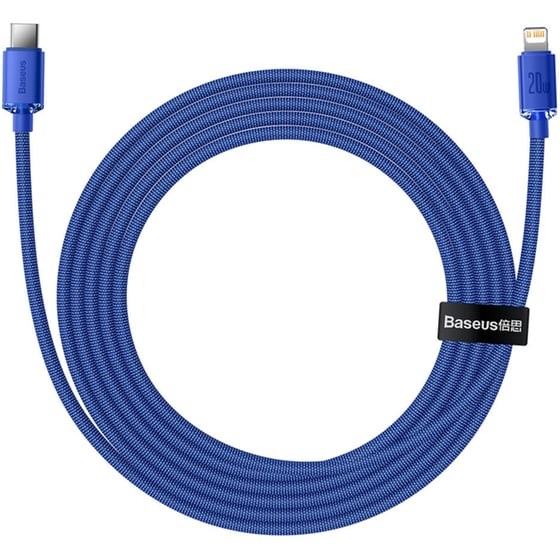 Καλώδιο δεδομένων Baseus Crystal Shine Series Usb-C to Lightning 20W 2m - Blue image 3