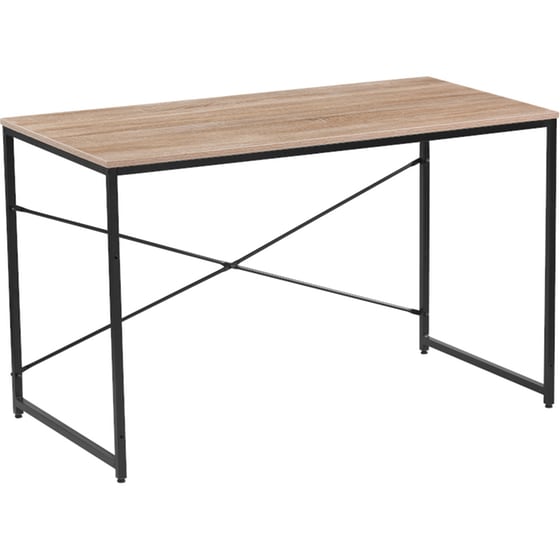 Γραφείο Μελέτης Liberta Plain από Μοριοσανίδα 120x60cm - Sonoma/Μαύρο image 3