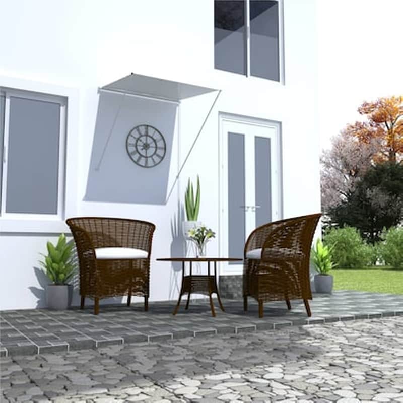 Τέντα Vidaxl Συρόμενη 100x150cm - Κρεμ