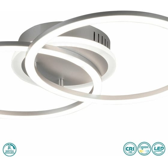 Trio Lighting Venida Πλαφονιέρα Οροφής 50εκ. Γκρι με Ενσωματωμένο LED image 1