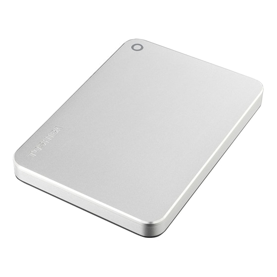 TOSHIBA Canvio Premium 4TB Portable USB C 3.0 Silver image 1