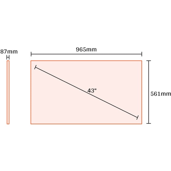 Kydos LED 43" 4K Android Τηλεόραση K43AU22SD01B image 1