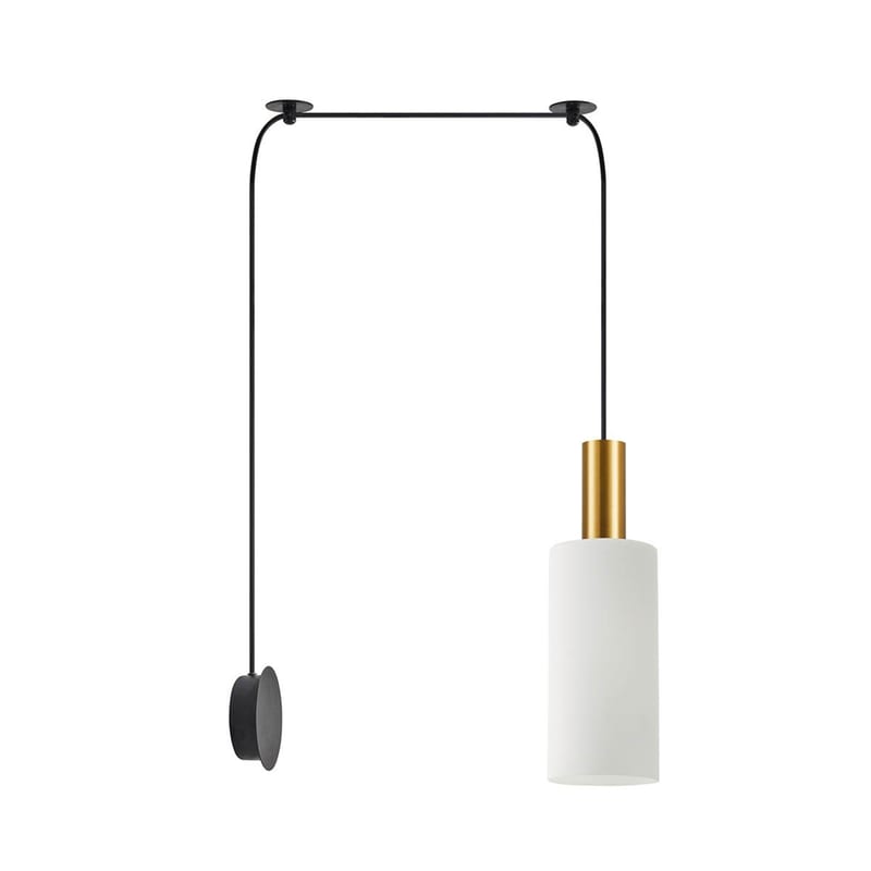 Απλίκα Τοίχου Homelighting 77-8834 Μεταλλική Φ12x25 cm - Χρυσή/Λευκή