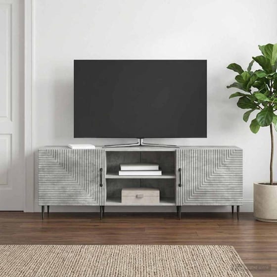 Έπιπλο Τηλεόρασης VidaXL 150x31x50 cm - Γκρι Σκυροδέματος image 3
