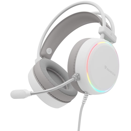 Genesis Neon 613 G2 Ενσύρματα Ακουστικά RGB - Λευκά image 4