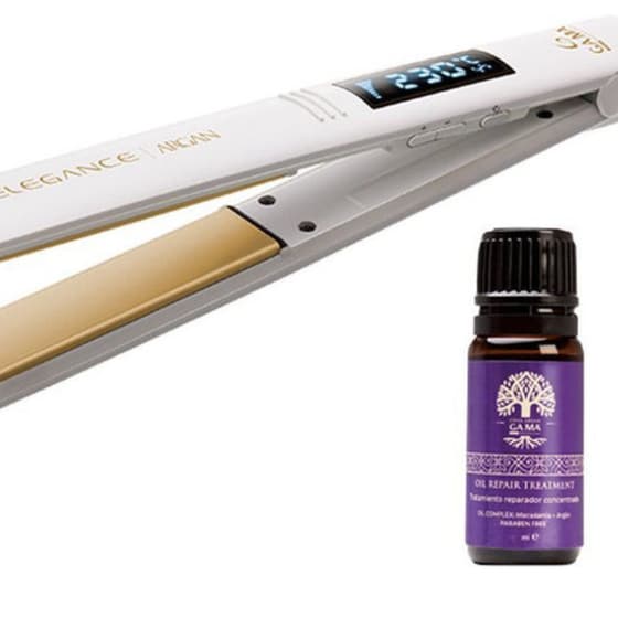 Ισιωτικό Μαλλιών GA.MA Elegance Argan 45 W Λευκό image 4