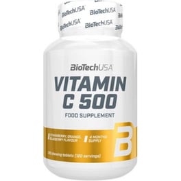 BioTechUSA Vitamin C 500 Εσπεριδοειδή - 120 μασώμενες ταμπλέτες